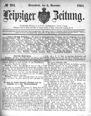 Leipziger Zeitung Samstag 5. November 1864