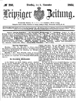 Leipziger Zeitung Dienstag 8. November 1864