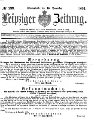 Leipziger Zeitung Samstag 10. Dezember 1864