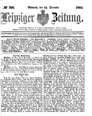 Leipziger Zeitung Mittwoch 14. Dezember 1864