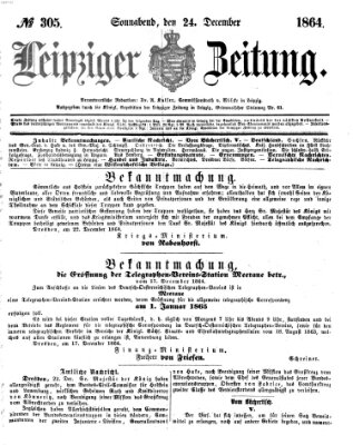 Leipziger Zeitung Samstag 24. Dezember 1864