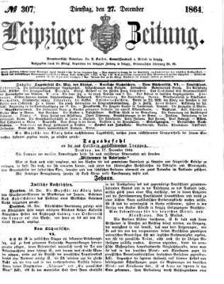 Leipziger Zeitung Dienstag 27. Dezember 1864