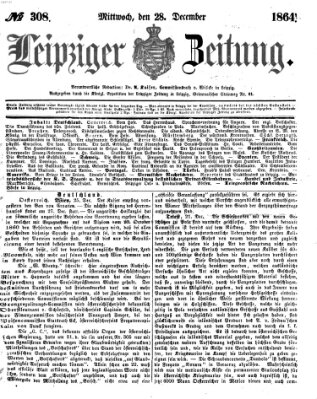 Leipziger Zeitung Mittwoch 28. Dezember 1864