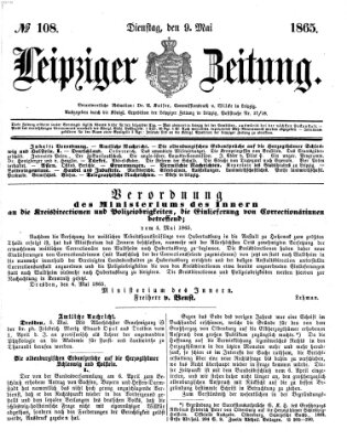 Leipziger Zeitung Dienstag 9. Mai 1865