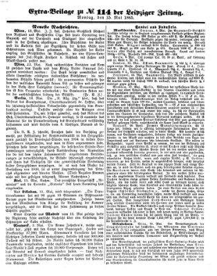 Leipziger Zeitung Montag 15. Mai 1865