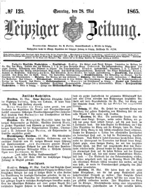 Leipziger Zeitung Sonntag 28. Mai 1865