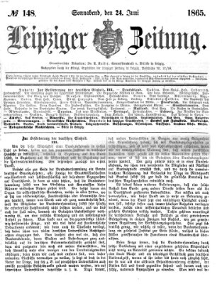 Leipziger Zeitung Samstag 24. Juni 1865