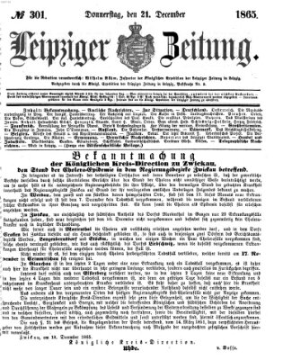 Leipziger Zeitung Donnerstag 21. Dezember 1865