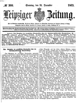 Leipziger Zeitung Sonntag 31. Dezember 1865