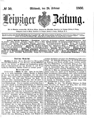 Leipziger Zeitung Mittwoch 28. Februar 1866