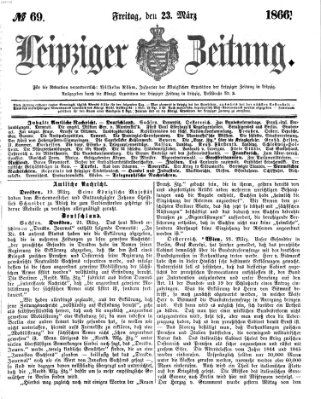 Leipziger Zeitung Freitag 23. März 1866