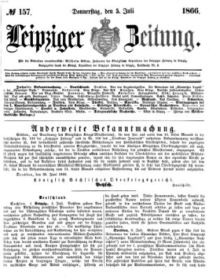 Leipziger Zeitung Donnerstag 5. Juli 1866