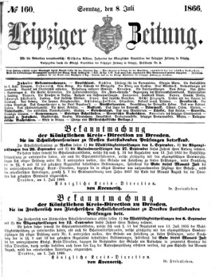 Leipziger Zeitung Sonntag 8. Juli 1866