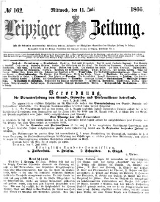 Leipziger Zeitung Mittwoch 11. Juli 1866