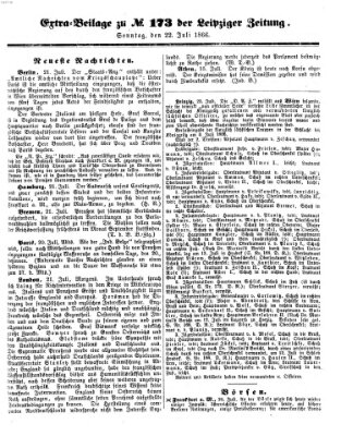 Leipziger Zeitung Sonntag 22. Juli 1866