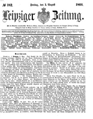 Leipziger Zeitung Freitag 3. August 1866