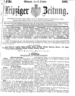 Leipziger Zeitung Mittwoch 3. Oktober 1866