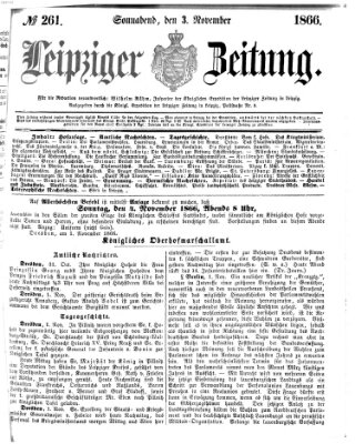 Leipziger Zeitung Samstag 3. November 1866