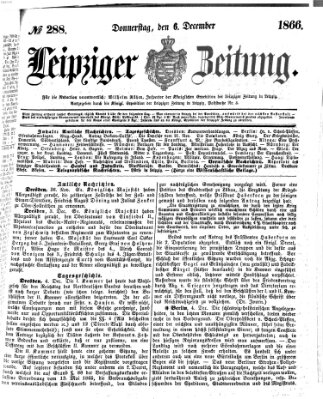 Leipziger Zeitung Donnerstag 6. Dezember 1866