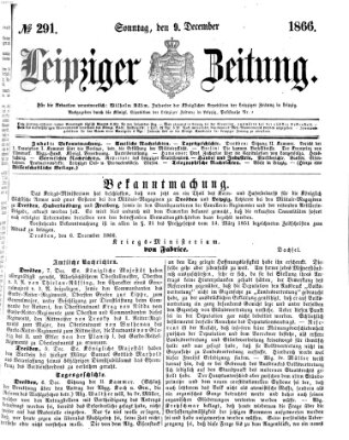 Leipziger Zeitung Sonntag 9. Dezember 1866