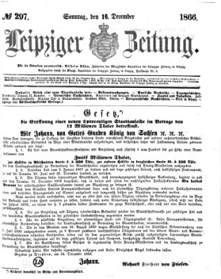 Leipziger Zeitung Sonntag 16. Dezember 1866