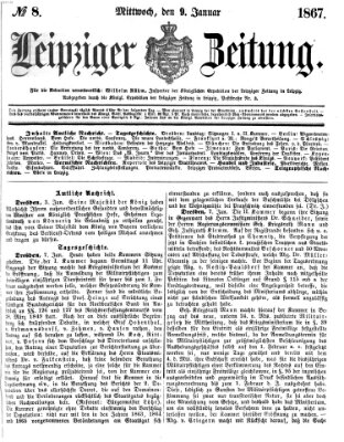 Leipziger Zeitung Mittwoch 9. Januar 1867