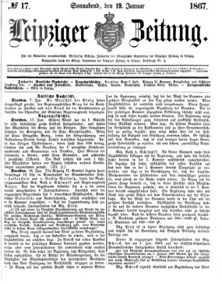 Leipziger Zeitung Samstag 19. Januar 1867