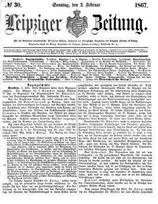Leipziger Zeitung Sonntag 3. Februar 1867