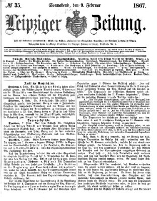 Leipziger Zeitung Samstag 9. Februar 1867