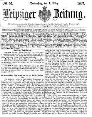 Leipziger Zeitung Donnerstag 7. März 1867