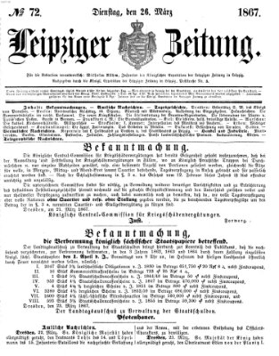 Leipziger Zeitung Dienstag 26. März 1867