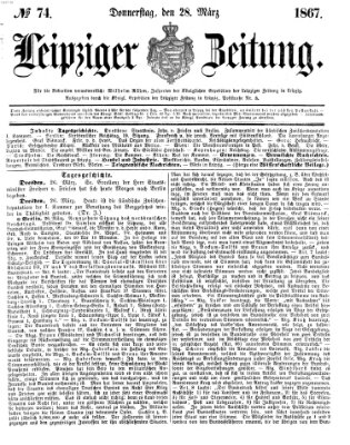 Leipziger Zeitung Donnerstag 28. März 1867