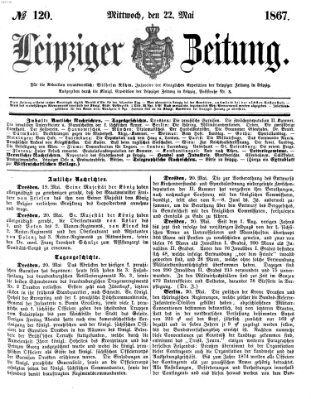 Leipziger Zeitung Mittwoch 22. Mai 1867