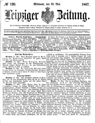 Leipziger Zeitung Mittwoch 29. Mai 1867