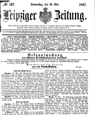 Leipziger Zeitung Donnerstag 30. Mai 1867