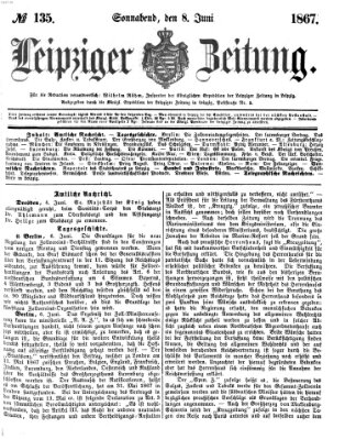 Leipziger Zeitung Samstag 8. Juni 1867