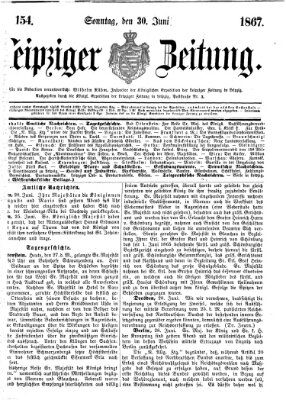 Leipziger Zeitung Sonntag 30. Juni 1867