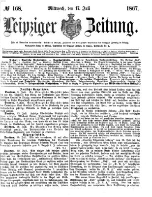 Leipziger Zeitung Mittwoch 17. Juli 1867