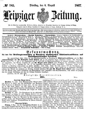 Leipziger Zeitung Dienstag 6. August 1867