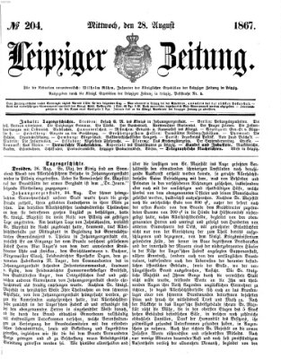 Leipziger Zeitung Mittwoch 28. August 1867