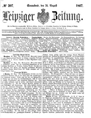 Leipziger Zeitung Samstag 31. August 1867