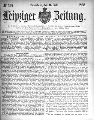 Leipziger Zeitung Samstag 11. Juli 1868