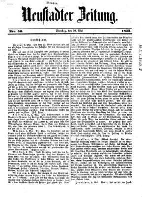 Neustadter Zeitung Dienstag 10. Mai 1853