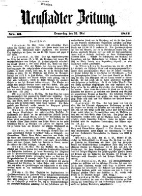 Neustadter Zeitung Donnerstag 26. Mai 1853