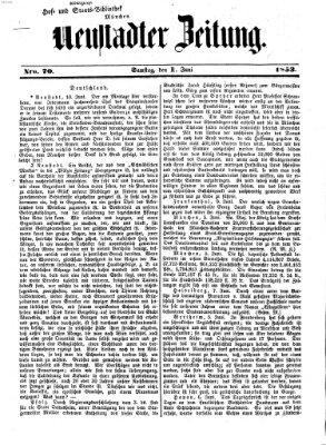 Neustadter Zeitung Samstag 11. Juni 1853