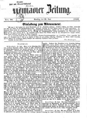 Neustadter Zeitung Samstag 25. Juni 1853