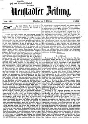 Neustadter Zeitung Samstag 8. Oktober 1853