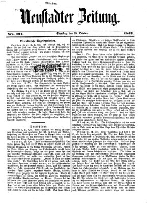 Neustadter Zeitung Sonntag 16. Oktober 1853