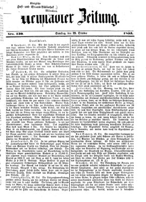 Neustadter Zeitung Samstag 29. Oktober 1853