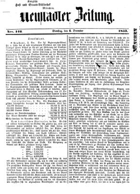 Neustadter Zeitung Dienstag 6. Dezember 1853